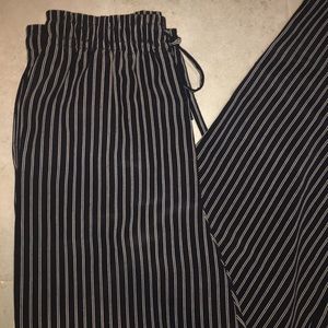 Stripped High Waisted Flowy Pants